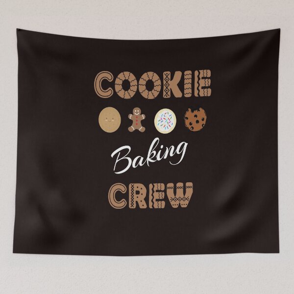Item preview, Cookie Baking Crew Design With Four Gingerbreads designed and sold by Hema Thilakaratne.