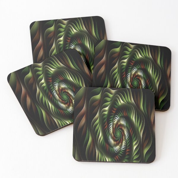 Item preview, Green Endless Shapes Pattern designed and sold by customgiftstore.
