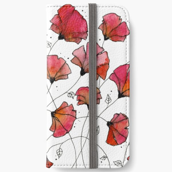 Wild poppies iPhone Wallet