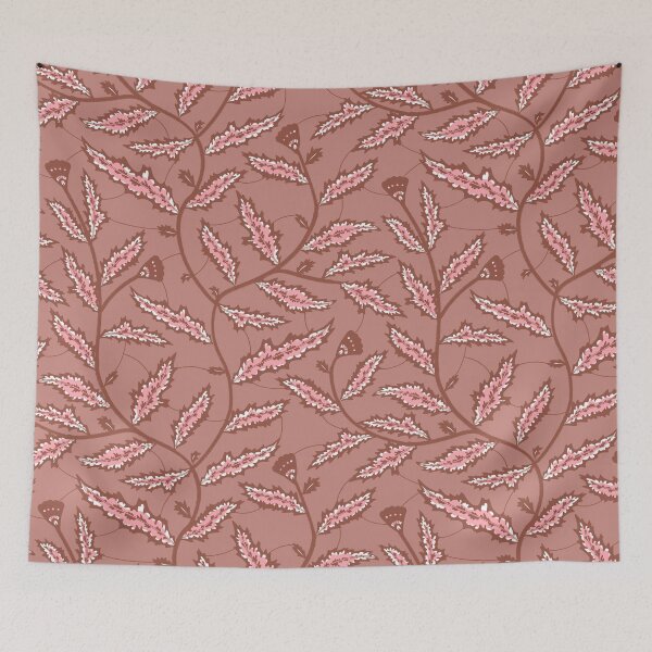 Item preview, Rhoda Pink Leafy Climber designed and sold by sarahmutter.