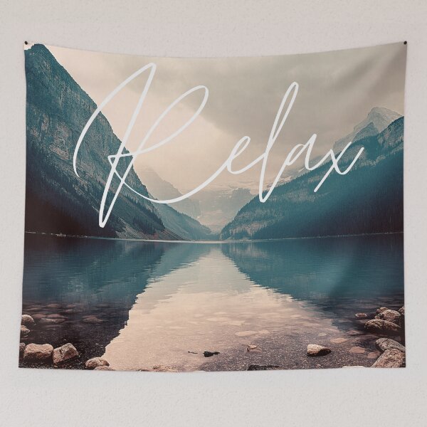 Item preview, Relax peaceful mountains and lake photography designed and sold by SpicyCherrys.