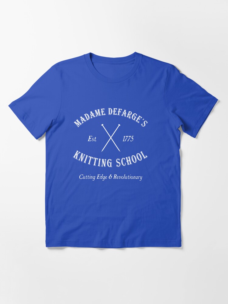 Thumbnail 3 of 7, Essential T-Shirt, Madame Defarge Knitting School designed and sold by rotemgear.