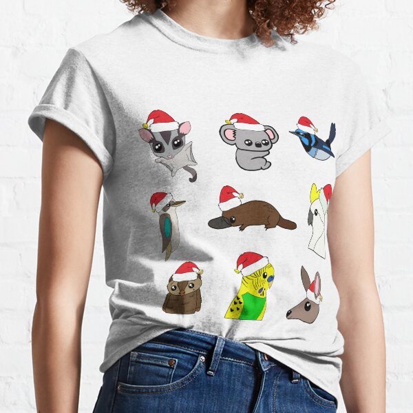 Australiana Xmas Animals Classic T-Shirt