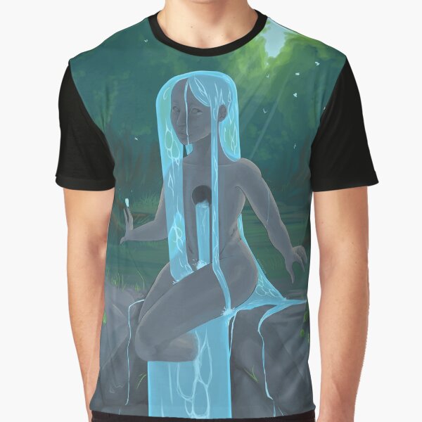 Waterfall Statue Graphic T-Shirt