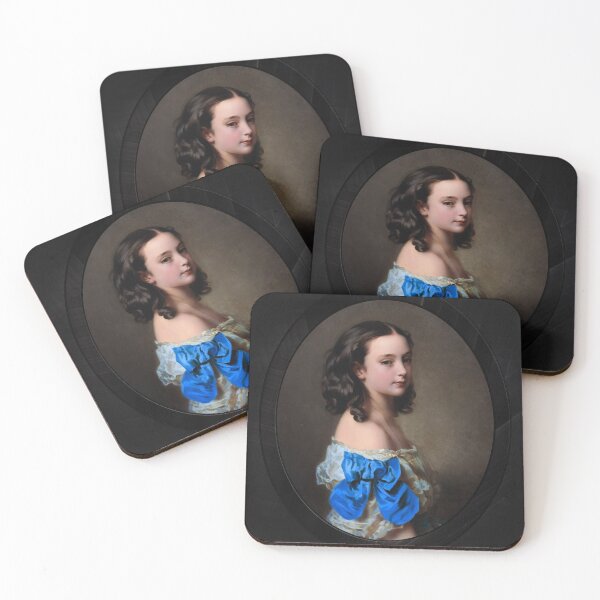 Item preview, Portrait of a Young Girl Thought To Be Princess Essling  by Hermann Winterhalter Classical Fine Art Portrait Reproduction designed and sold by Xzendor7 Digital Art Creations.