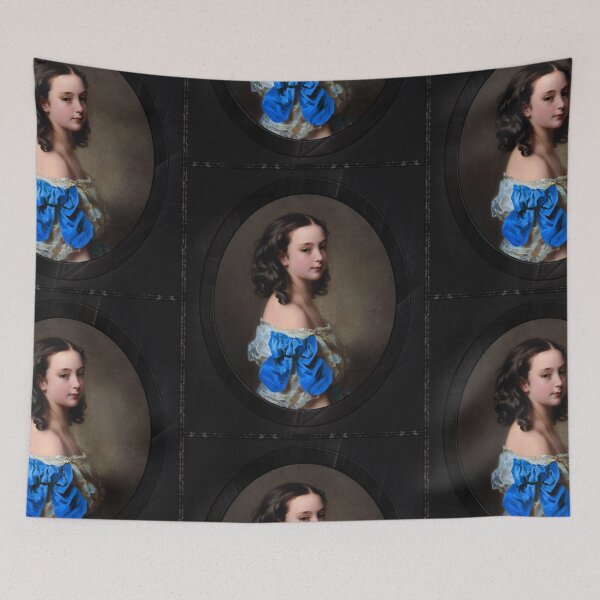 Item preview, Portrait of a Young Girl Thought To Be Princess Essling  by Hermann Winterhalter Classical Fine Art Portrait Reproduction designed and sold by Xzendor7 Digital Art Creations.