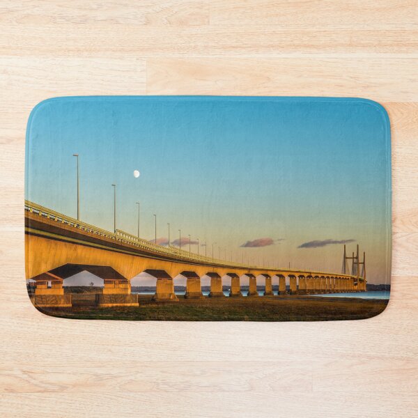 Item preview, Second Severn Crossing over the River Severn, now known as the Prince of Wales Bridge, on a beautiful Winter Evening with a hint of a sunset on the structure. designed and sold by Cameranick.