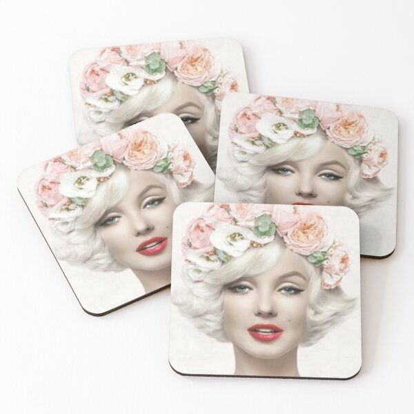 Item preview, M.Monroe with flowers designed and sold by kamikrison.