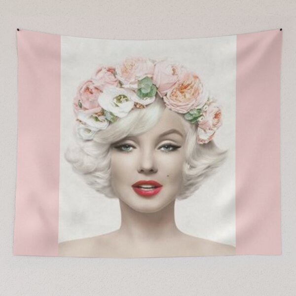 Aperçu de l'œuvre M.Monroe avec des fleurs créée et vendue par kamikrison.