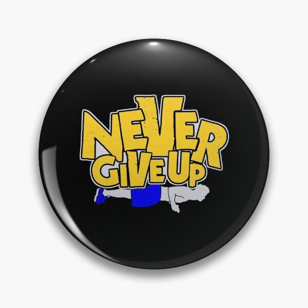 Item preview, Never give up doing calisthenigs training designed and sold by mederDESIGNS.