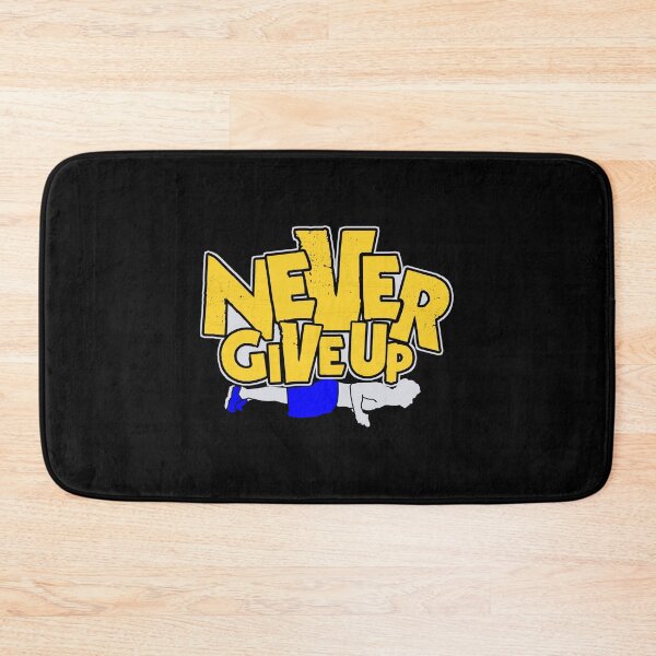 Item preview, Never give up doing calisthenigs training designed and sold by mederDESIGNS.