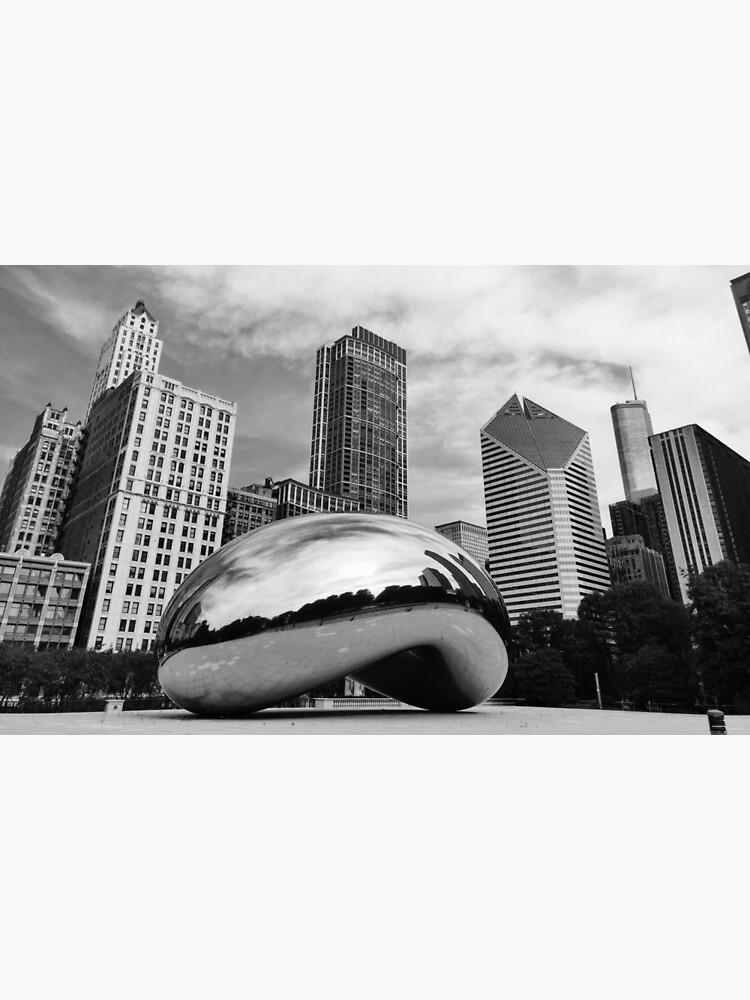 "Black and White Chicago Bean" Photographic Print for Sale by Ices