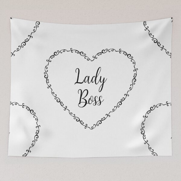 Item preview, Elegant Lady Boss Design with Heart Wreath designed and sold by BlushPearls.