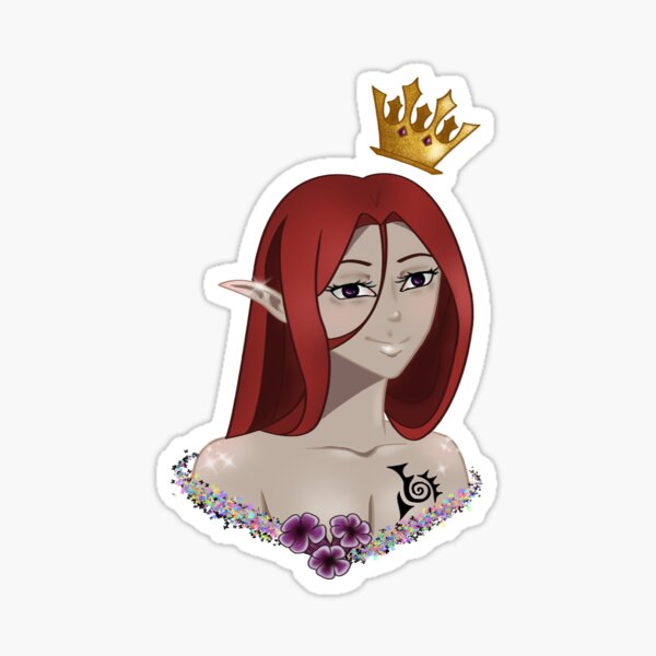 Vista previa del artículo con la obra «Gloxinia Fanart», diseñado y vendido por ShortieDoodles.