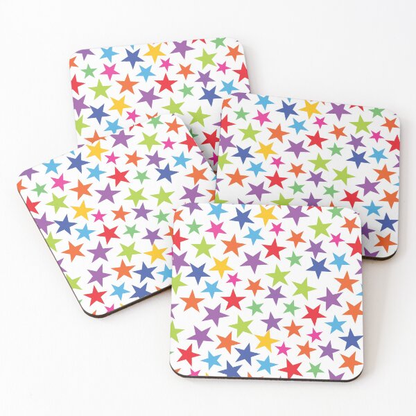 Item preview, Rainbow Stars White designed and sold by zcabask.