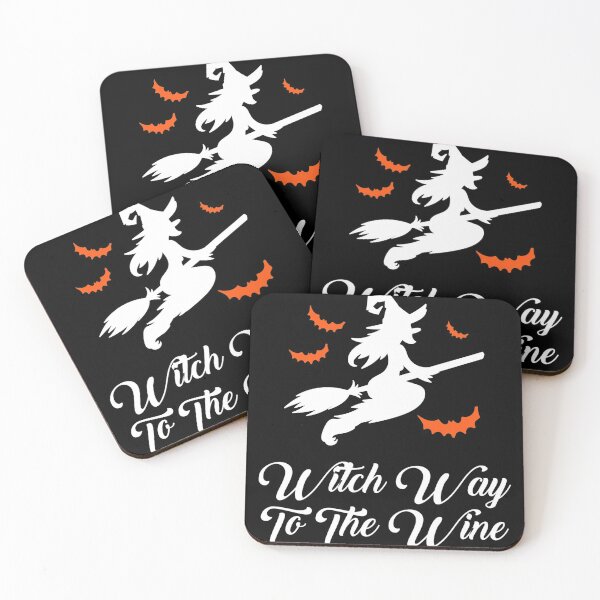 Item preview, Witch Way to the Wine - Halloween Quote  designed and sold by GoldenDov.