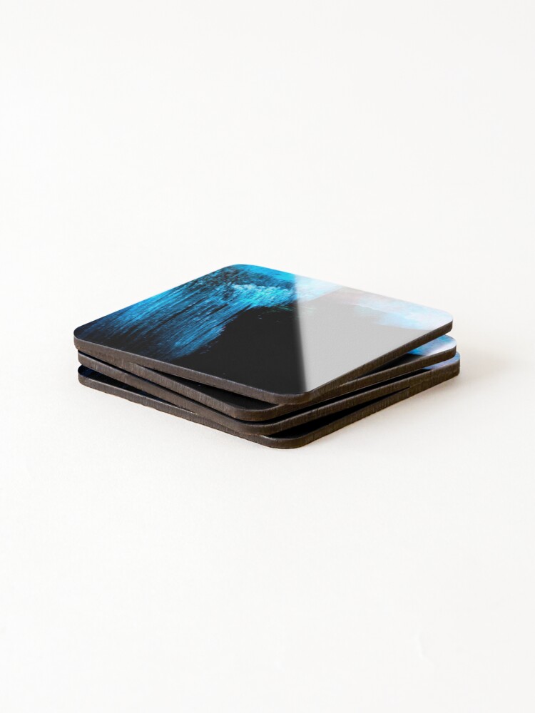 Thumbnail 4 of 5, Coasters (Set of 4), 107 blue designed and sold by AlgorithmAB.