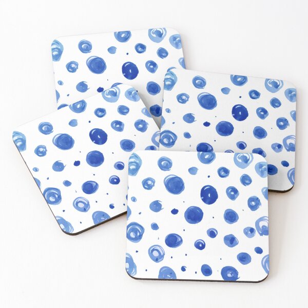 Item preview, Dots and Spots Blue Wedgewood  designed and sold by Jenie Yolland.