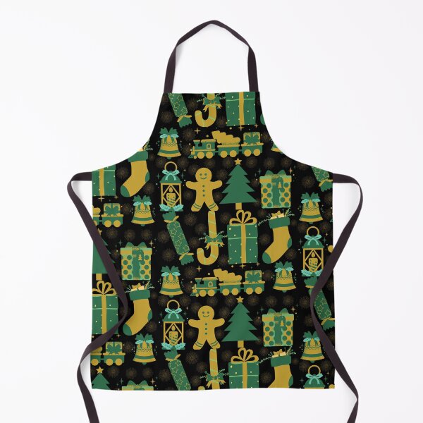 Item preview, Christmas Patterns green and gold designed and sold by mpandam.