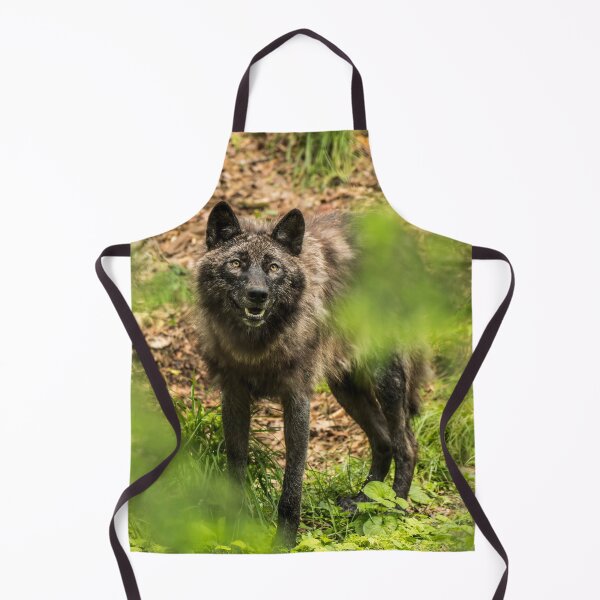 Item preview, Black Wolf In Forest designed and sold by WolvesOnly.