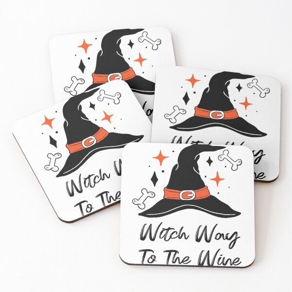 Item preview, Witch Way to the Wine - Halloween Quote  designed and sold by GoldenDov.