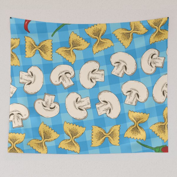 Item preview, Chili. Pasta. Mushroom Food design. designed and sold by shirtdan.