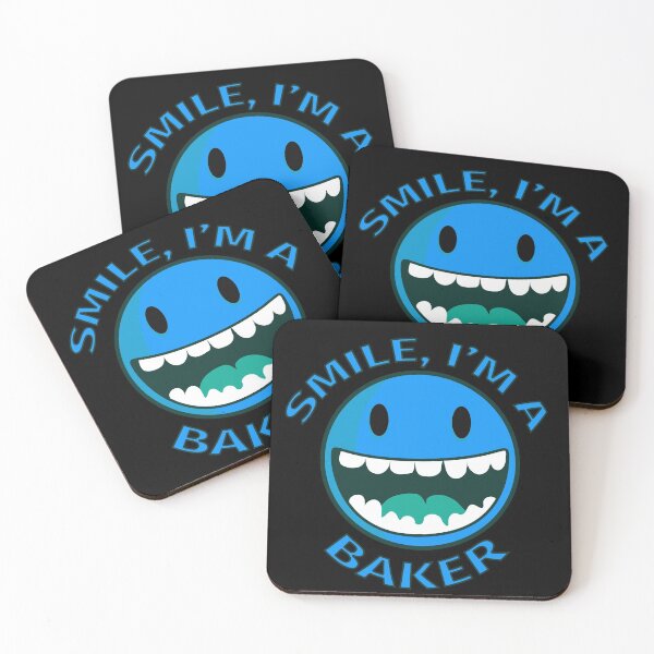 Item preview, Smile Im A Baker Happy Cartoon Smiley designed and sold by jacks-tees.