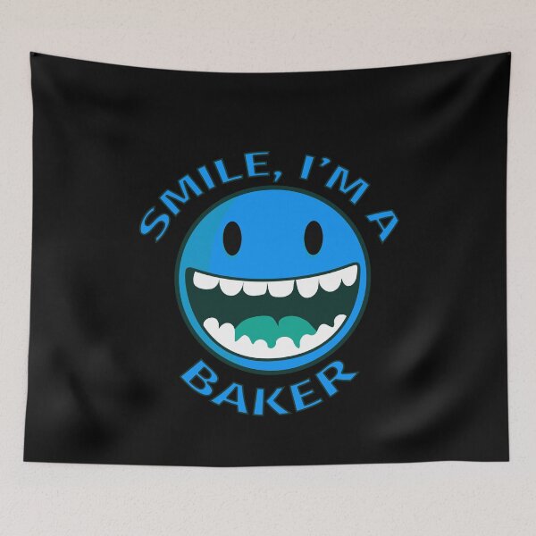 Item preview, Smile Im A Baker Happy Cartoon Smiley designed and sold by jacks-tees.
