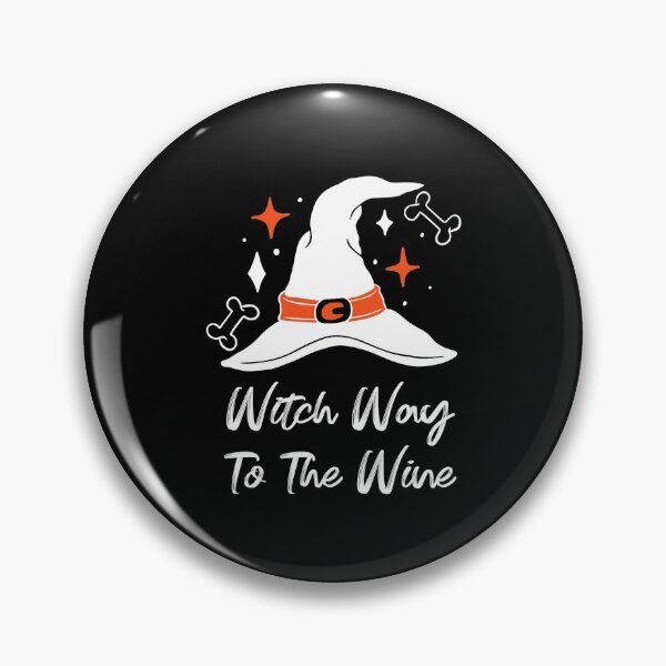Item preview, Witch Way to the Wine - Halloween Quote  designed and sold by GoldenDov.