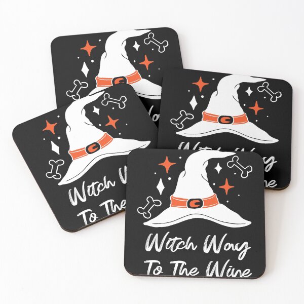 Item preview, Witch Way to the Wine - Halloween Quote  designed and sold by GoldenDov.