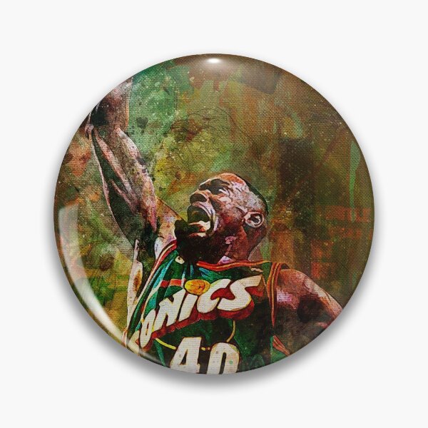 Artikelvorschau, Shawn Kemp Sonics Mixed Media entworfen und verkauft von Pixel Drip.