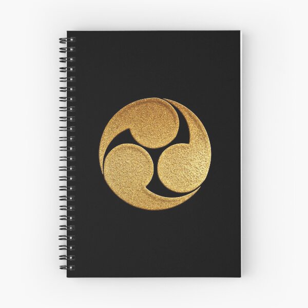 Item preview, Hidari Mitsu Tomoe Kamon in Gold Seal  designed and sold by Takeda-art.