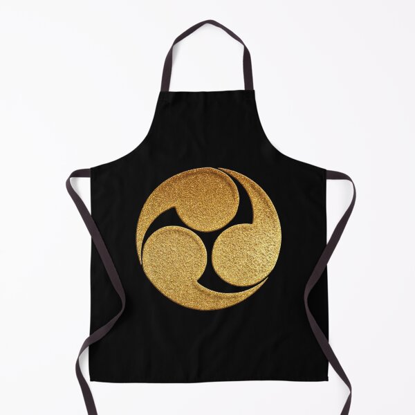 Item preview, Hidari Mitsu Tomoe Kamon in Gold Seal designed and sold by Takeda-art.