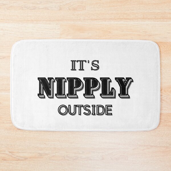 Item preview, It's Nipply Outside - Black designed and sold by burnettshirts.