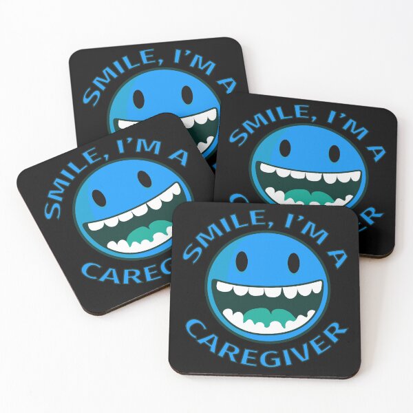 Item preview, Smile Im A Caregiver Happy Cartoon Smiley designed and sold by jacks-tees.