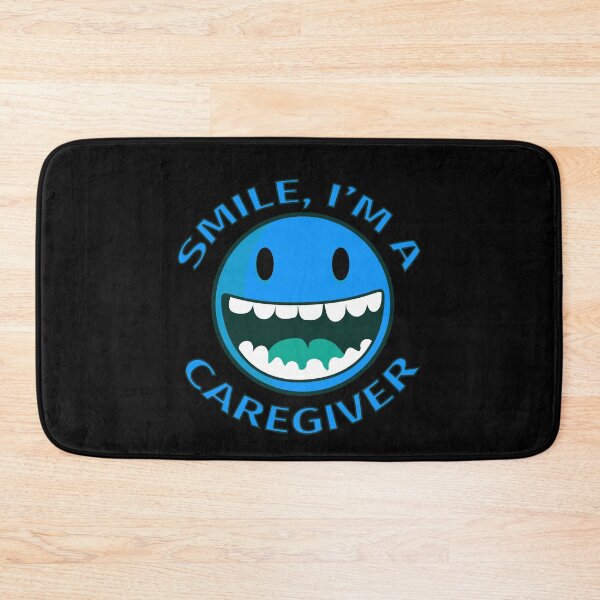 Item preview, Smile Im A Caregiver Happy Cartoon Smiley designed and sold by jacks-tees.