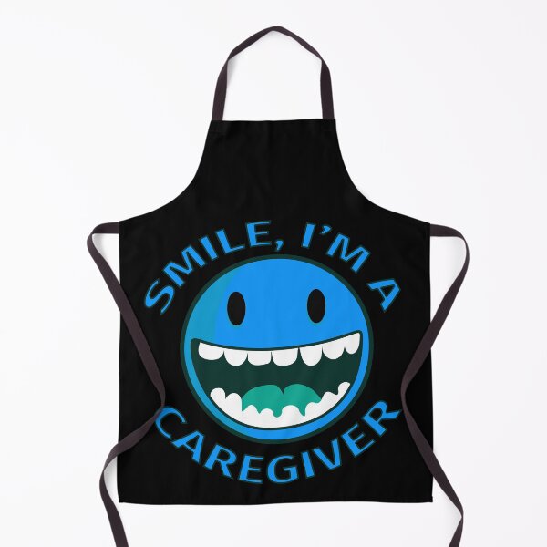 Item preview, Smile Im A Caregiver Happy Cartoon Smiley designed and sold by jacks-tees.