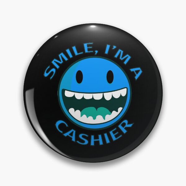 Item preview, Smile Im A Cashier Happy Cartoon Smiley designed and sold by jacks-tees.