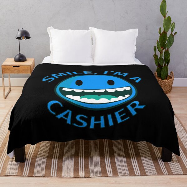 Item preview, Smile Im A Cashier Happy Cartoon Smiley designed and sold by jacks-tees.