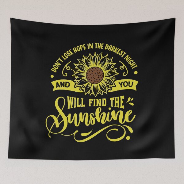 Item preview, Don't Lose Hope with Pretty Sunflower designed and sold by WOW TeesAndThings.
