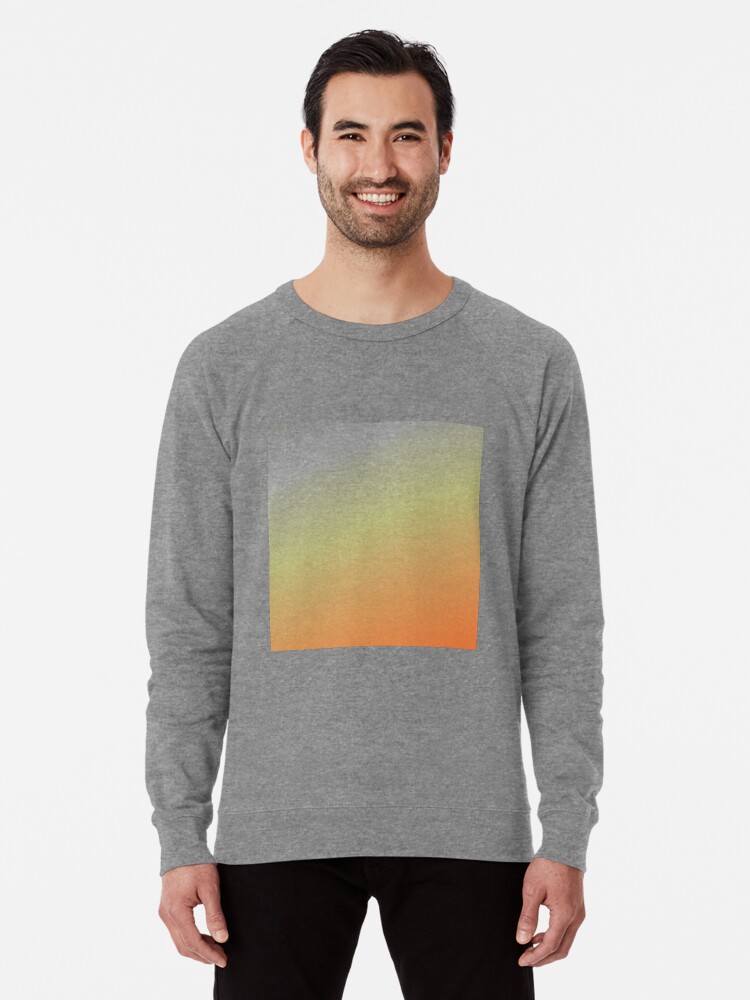 peach colored sweatshirt