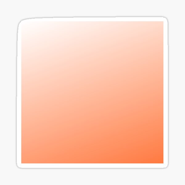 "Orange Tangerine Peach Shades Ombre Color " Sticker for Sale by