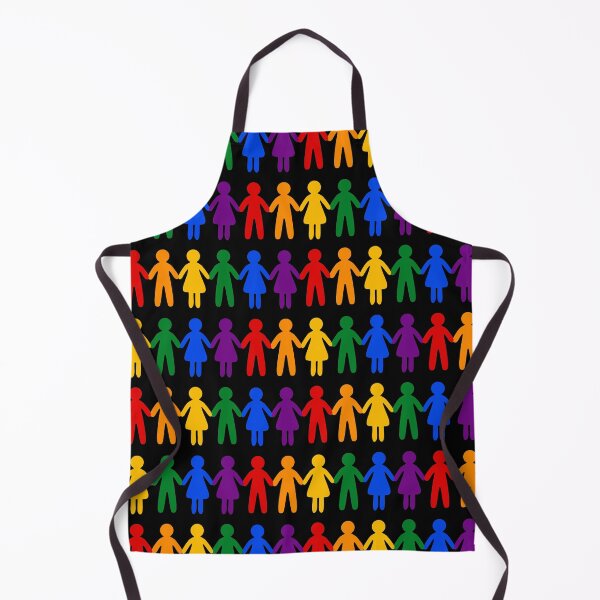 Item preview, Rainbow People Pattern (black background) designed and sold by XOOXOO.