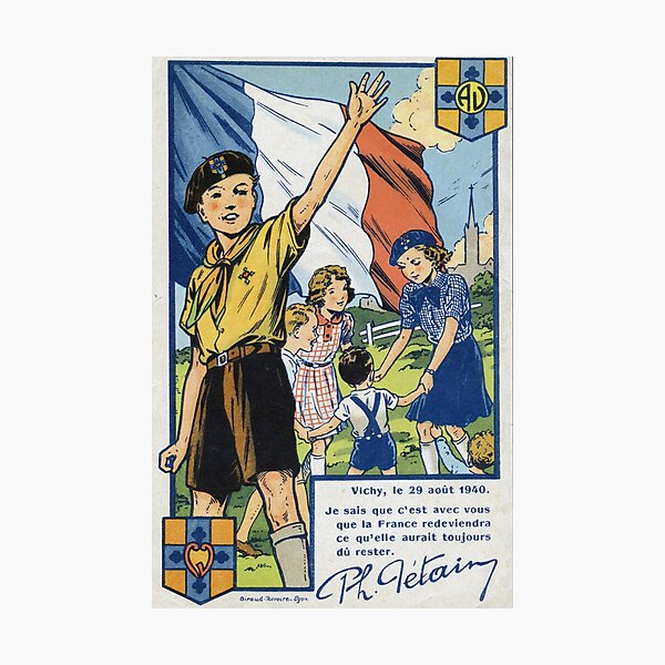 Item preview, VICHY FRANCE JEUNESSE PETAIN CITATION PROPAGANDE designed and sold by thewaywewere.