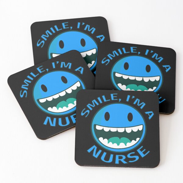 Item preview, Smile Im A Nurse Happy Cartoon Smiley designed and sold by jacks-tees.