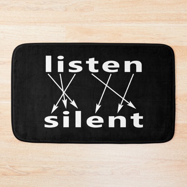 Item preview, Listen Equals Silent - To Hear, You Must Be Quiet designed and sold by notstuff.