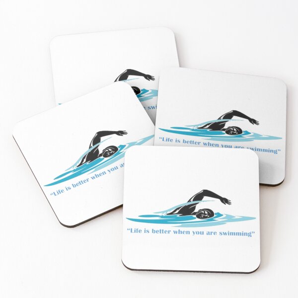 Item preview, Life is better when you are swimming designed and sold by BingBangDesigns.