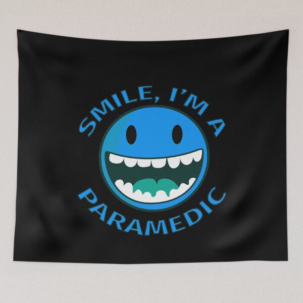 Item preview, Smile Im A Paramedic Cartoon Smiley designed and sold by jacks-tees.