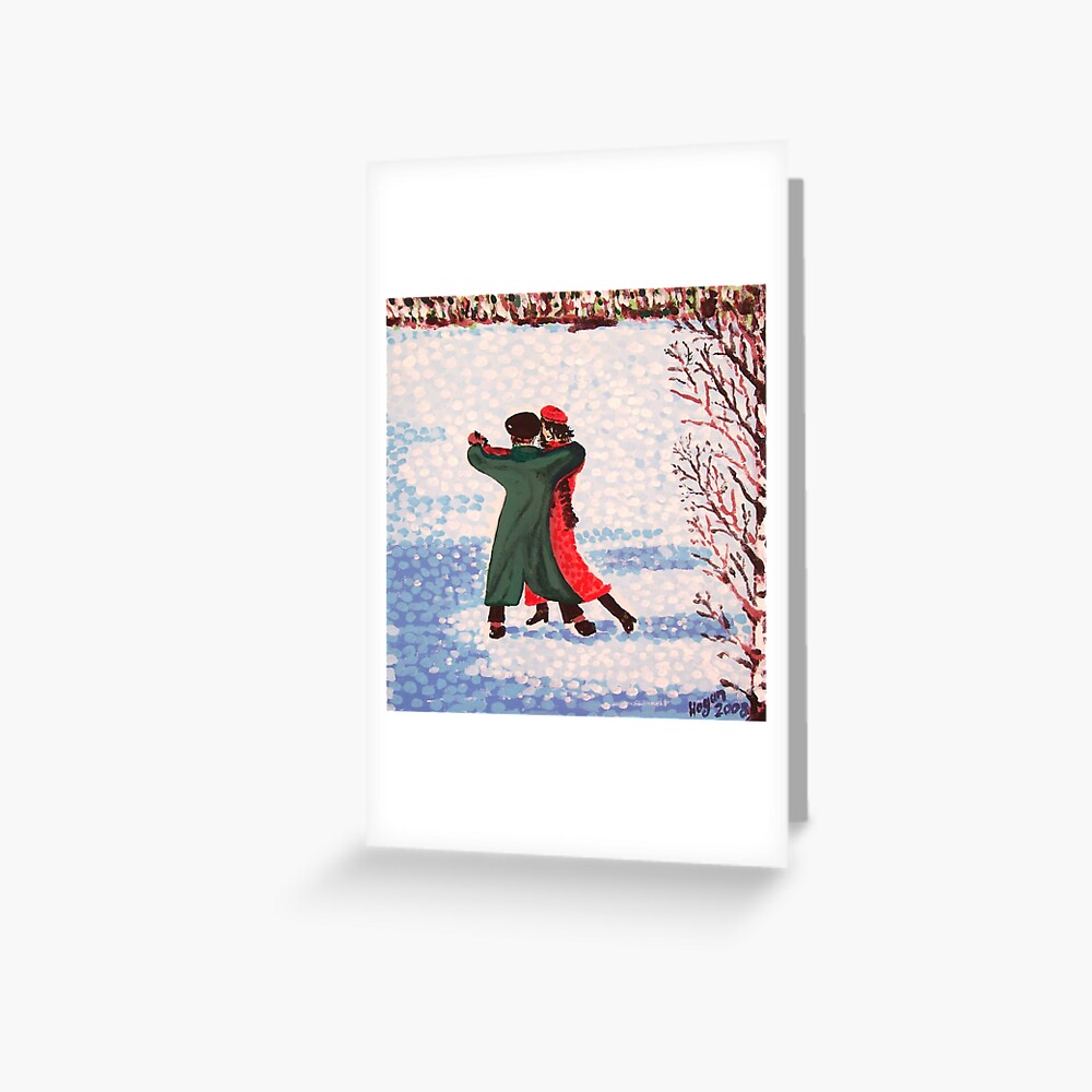 Snow Tango Greeting Card
