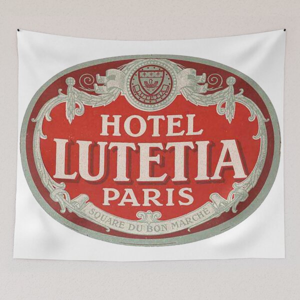 Item preview, France - Paris - Lutetia - Vintage Luggage Label  designed and sold by imageresource.